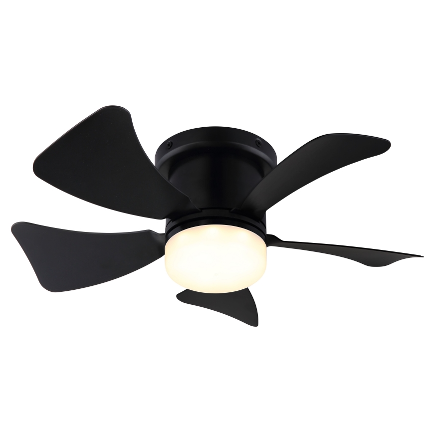ZEVENTI - Ventoinha de teto LED com regulação MUNDAKA LED/10W/230V 3000-6500K preto + comando