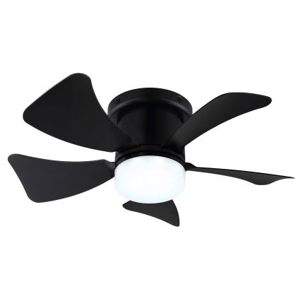 ZEVENTI - Ventoinha de teto LED com regulação MUNDAKA LED/10W/230V 3000-6500K preto + comando
