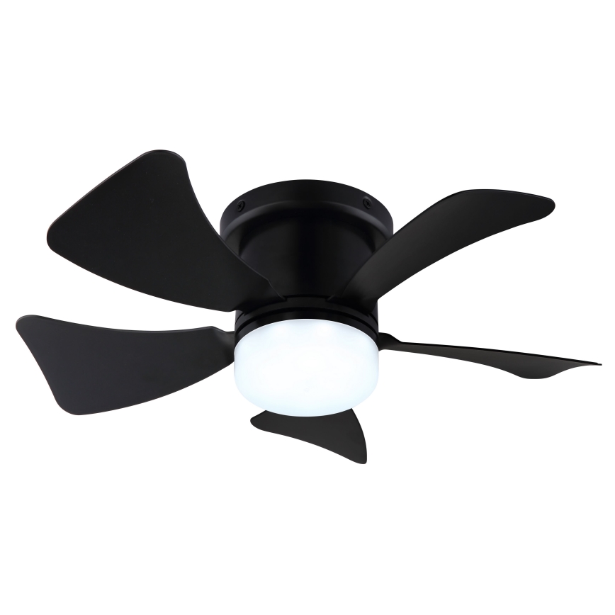 ZEVENTI - Ventoinha de teto LED com regulação MUNDAKA LED/10W/230V 3000-6500K preto + comando