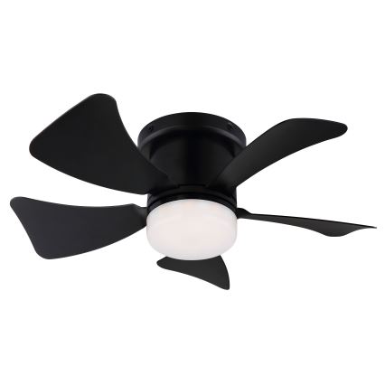 ZEVENTI - Ventoinha de teto LED com regulação MUNDAKA LED/10W/230V 3000-6500K preto + comando