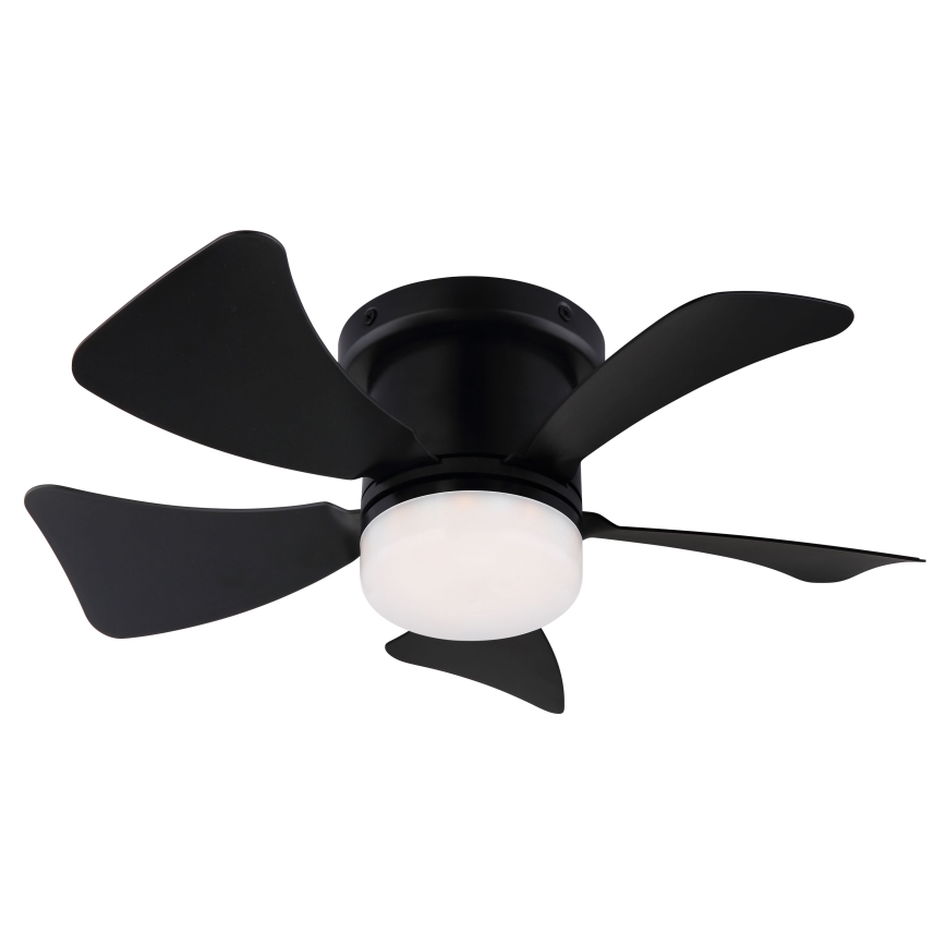 ZEVENTI - Ventoinha de teto LED com regulação MUNDAKA LED/10W/230V 3000-6500K preto + comando