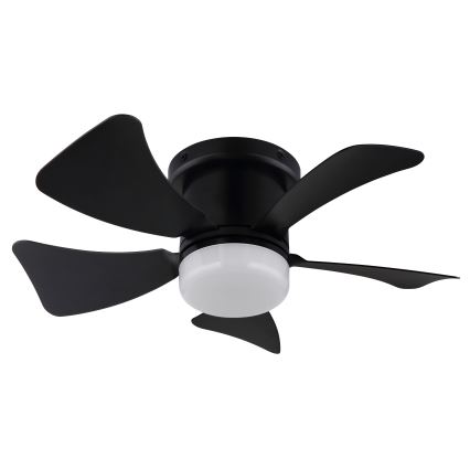 ZEVENTI - Ventoinha de teto LED com regulação MUNDAKA LED/10W/230V 3000-6500K preto + comando