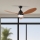 ZEVENTI - Ventoinha de teto LED com regulação MURO LED/18W/230V 3000-6000K Wi-Fi Tuya preto + comando
