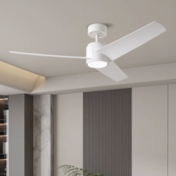 ZEVENTI - Ventoinha de teto LED com regulação ORVIETO LED/18W/230V 3000-6000K Wi-Fi Tuya branco + comando
