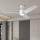 ZEVENTI - Ventoinha de teto LED com regulação ORVIETO LED/18W/230V 3000-6000K Wi-Fi Tuya branco + comando