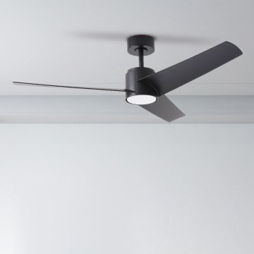 ZEVENTI - Ventoinha de teto LED com regulação ORVIETO LED/18W/230V 3000-6000K Wi-Fi Tuya preto + comando