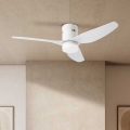 ZEVENTI - Ventoinha de teto LED com regulação PADUA LED/18W/230V 3000-6000K Wi-Fi Tuya branco + comando