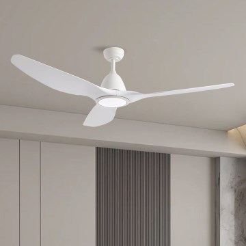 ZEVENTI - Ventoinha de teto LED com regulação URBINO LED/20W/230V 3000-6000K Wi-Fi Tuya branco + comando