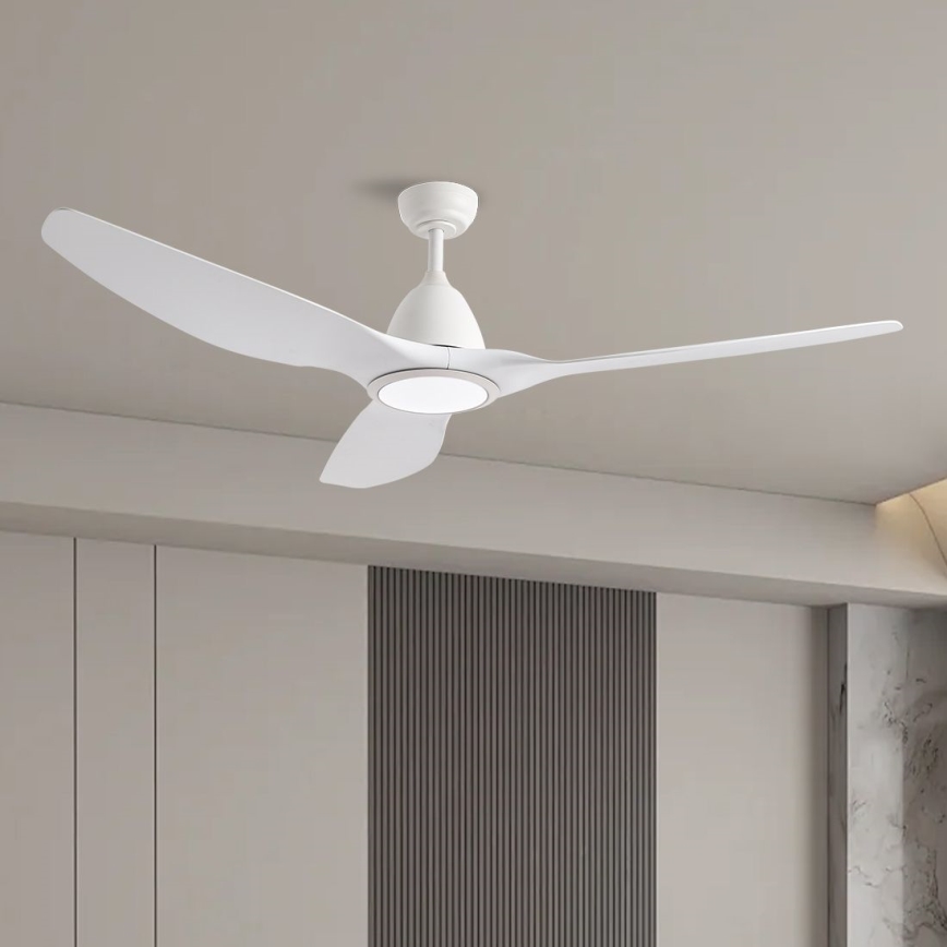 ZEVENTI - Ventoinha de teto LED com regulação URBINO LED/20W/230V 3000-6000K Wi-Fi Tuya branco + comando