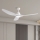 ZEVENTI - Ventoinha de teto LED com regulação URBINO LED/20W/230V 3000-6000K Wi-Fi Tuya branco + comando