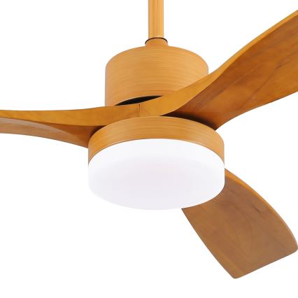 ZEVENTI - Ventoinha de teto LED com regulação MARE LED/24W/230V 3000-6000K Wi-Fi Tuya carvalho + comando