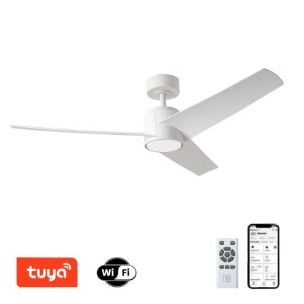 ZEVENTI - Ventoinha de teto LED com regulação ORVIETO LED/18W/230V 3000-6000K Wi-Fi Tuya branco + comando