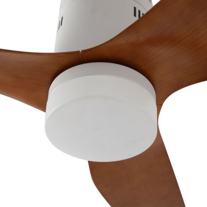 ZEVENTI - Ventoinha de teto LED com regulação PADUA LED/18W/230V 3000-6000K Wi-Fi Tuya branco/castanho + comando