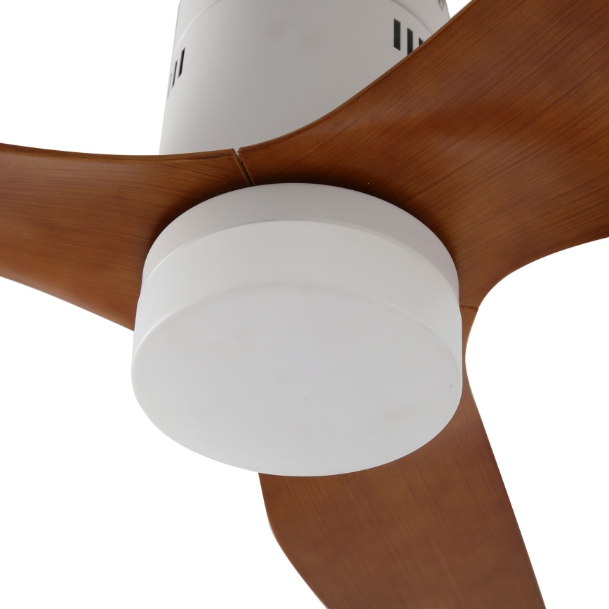 ZEVENTI - Ventoinha de teto LED com regulação PADUA LED/18W/230V 3000-6000K Wi-Fi Tuya branco/castanho + comando