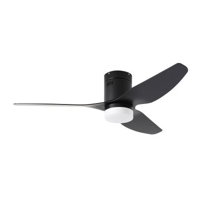 ZEVENTI - Ventoinha de teto LED com regulação PADUA LED/18W/230V 3000-6000K Wi-Fi Tuya preto + comando