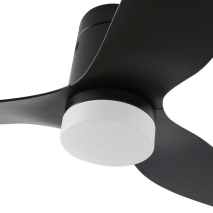 ZEVENTI - Ventoinha de teto LED com regulação PADUA LED/18W/230V 3000-6000K Wi-Fi Tuya preto + comando