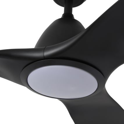 ZEVENTI - Ventoinha de teto LED com regulação URBINO LED/20W/230V 3000-6000K Wi-Fi Tuya preto + comando
