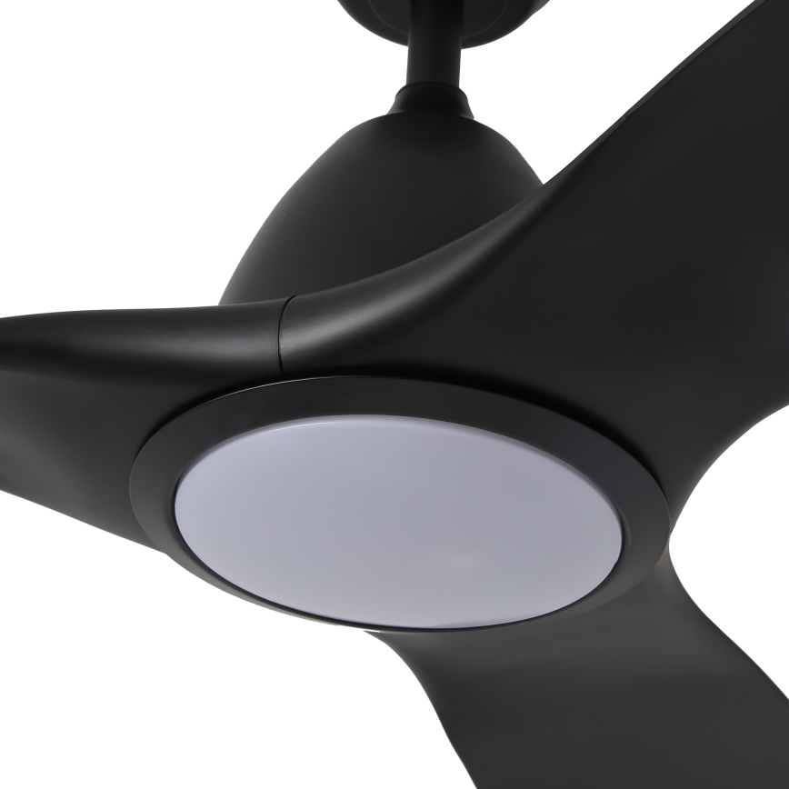 ZEVENTI - Ventoinha de teto LED com regulação URBINO LED/20W/230V 3000-6000K Wi-Fi Tuya preto + comando