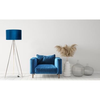 Zuma Line - Candeeiro de chão 1xE27/40/230V azul