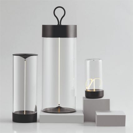 Zuma Line - Candeeiro de mesa LED com regulação LED/0,5W/230V preto IP54