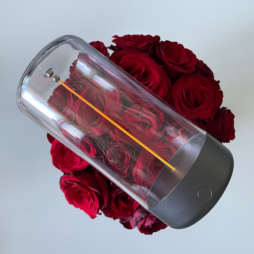 Zuma Line - Candeeiro de mesa LED com regulação LED/0,5W/230V preto IP54