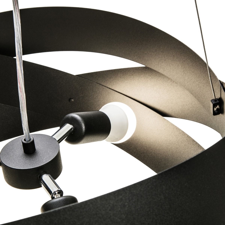 Zuma Line - Candelabro suspenso 3xE27/40W/230V preto