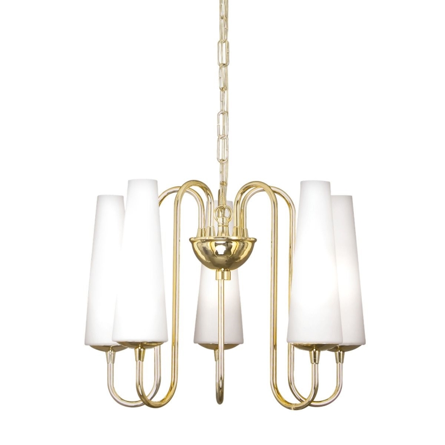 Zuma Line - Candelabro suspenso 5xE14/40W/230V dourada