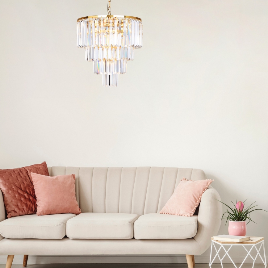 Zuma Line - Candelabro suspenso de cristal 5xE14/40W/230V