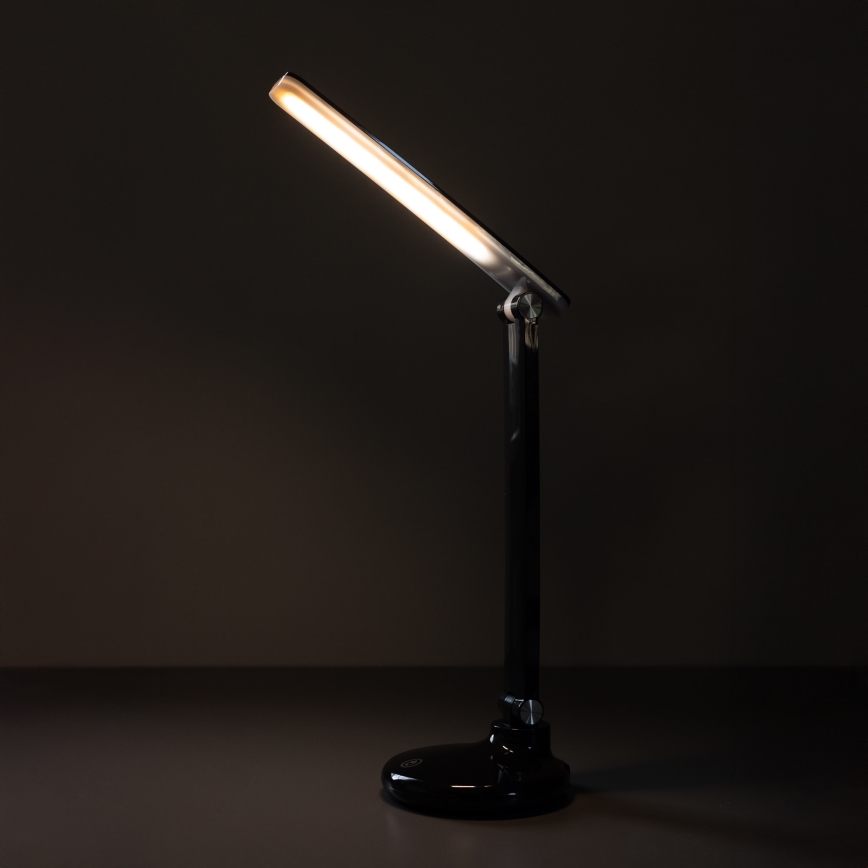 Zuma Line - Candeeiro de mesa LED/6W/1200 mAh 3000/4500/6000K CRI 90 preto