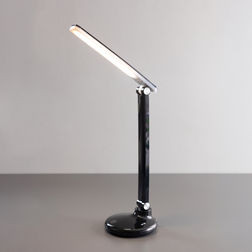 Zuma Line - Candeeiro de mesa LED/6W/1200 mAh 3000/4500/6000K CRI 90 preto
