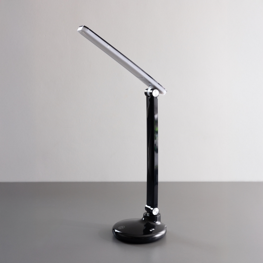 Zuma Line - Candeeiro de mesa LED/6W/1200 mAh 3000/4500/6000K CRI 90 preto