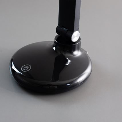 Zuma Line - Lâmpada de mesa recarregável LED/6W/1200 mAh 3000/4500/6000K CRI 90 preta