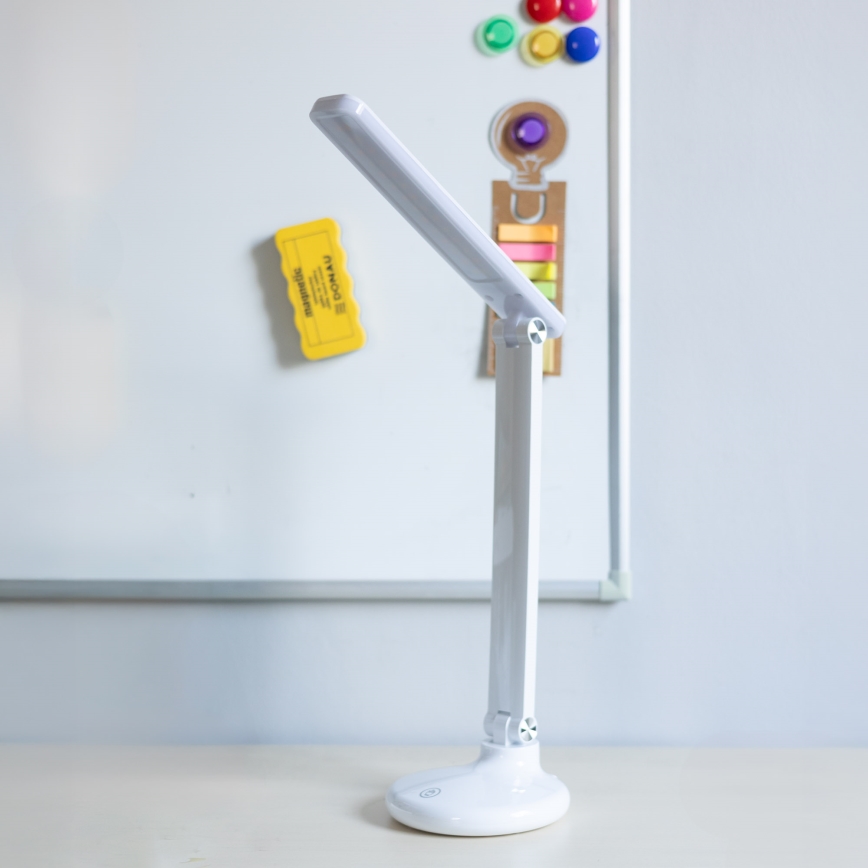 Zuma Line - Candeeiro de mesa LED/6W/1200 mAh 3000/4500/6000K CRI 90 branco