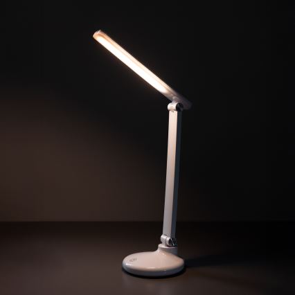 Zuma Line - Candeeiro de mesa LED/6W/1200 mAh 3000/4500/6000K CRI 90 branco