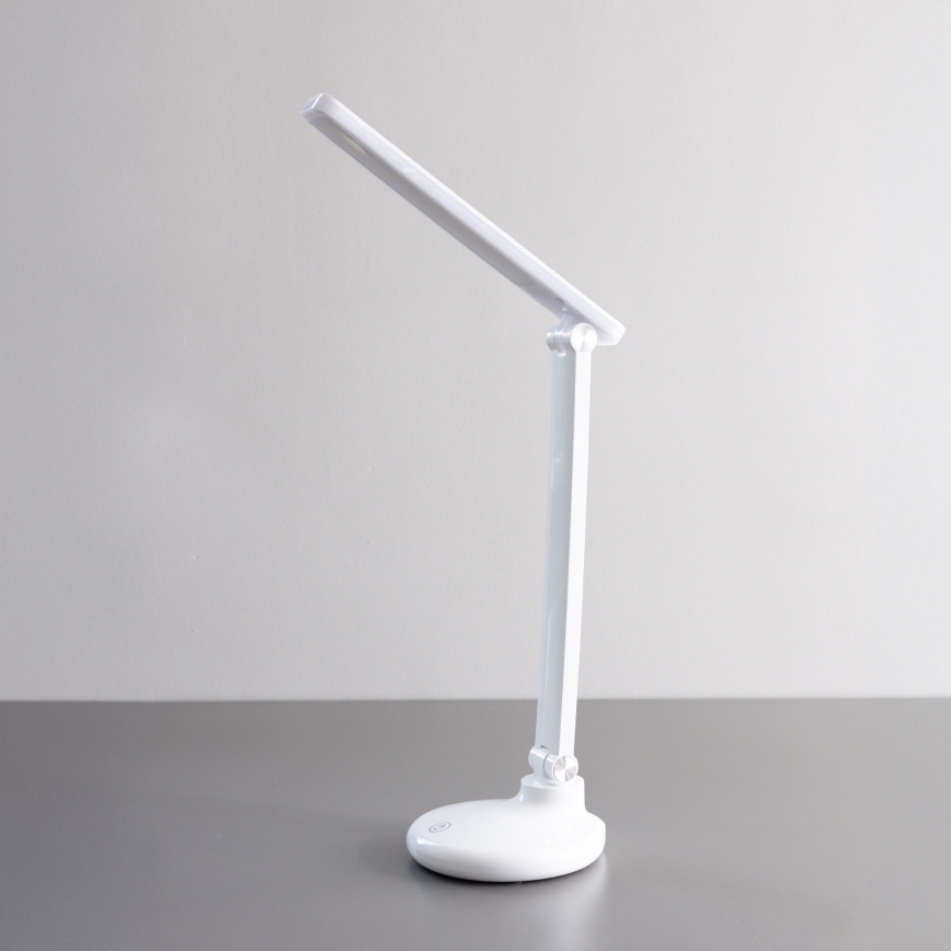 Zuma Line - Candeeiro de mesa LED/6W/1200 mAh 3000/4500/6000K CRI 90 branco