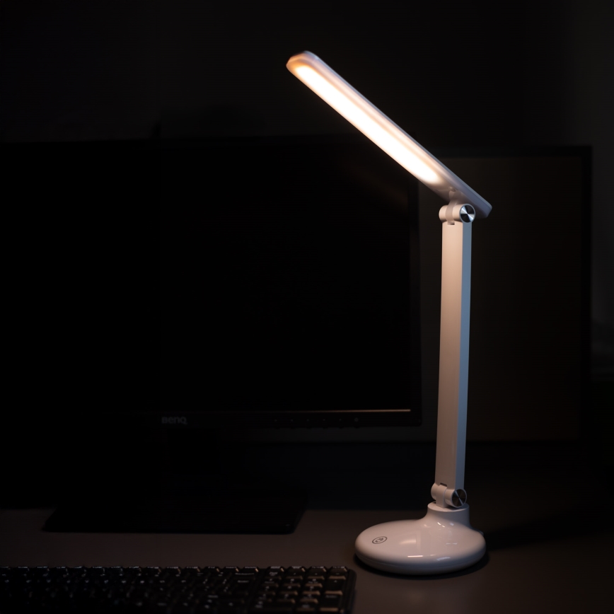 Zuma Line - Candeeiro de mesa LED/6W/1200 mAh 3000/4500/6000K CRI 90 branco