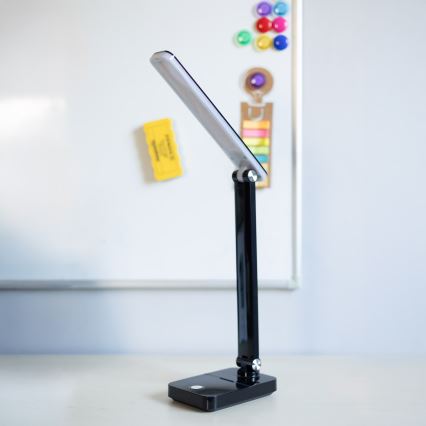 Zuma Line - Candeeiro de mesa LED/8W/1200 mAh 3000/4500/6000K CRI 90 preto