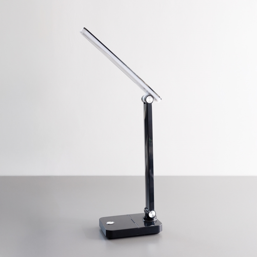 Zuma Line - Candeeiro de mesa LED/8W/1200 mAh 3000/4500/6000K CRI 90 preto