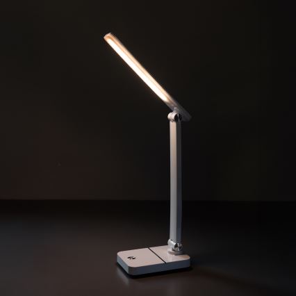 Zuma Line - Candeeiro de mesa LED/8W/1200 mAh 3000/4500/6000K CRI 90 branco