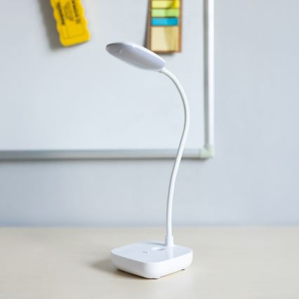 Zuma Line - Candeeiro de mesa LED/7W/1200 mAh 3000/4500/6000K branco