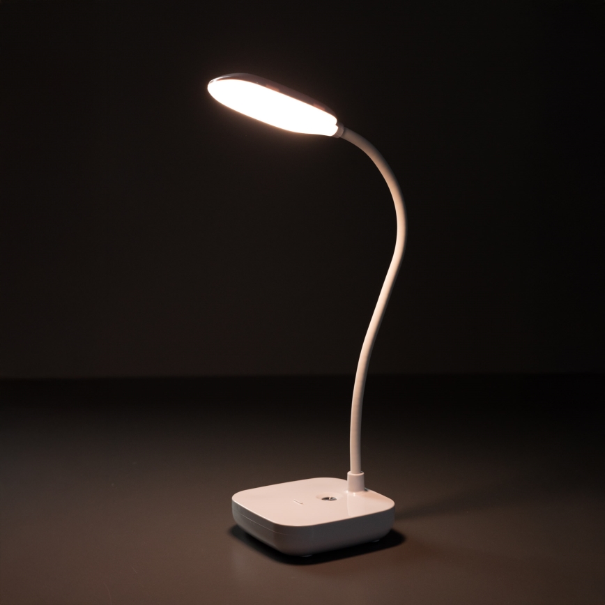 Zuma Line - Candeeiro de mesa LED/7W/1200 mAh 3000/4500/6000K branco