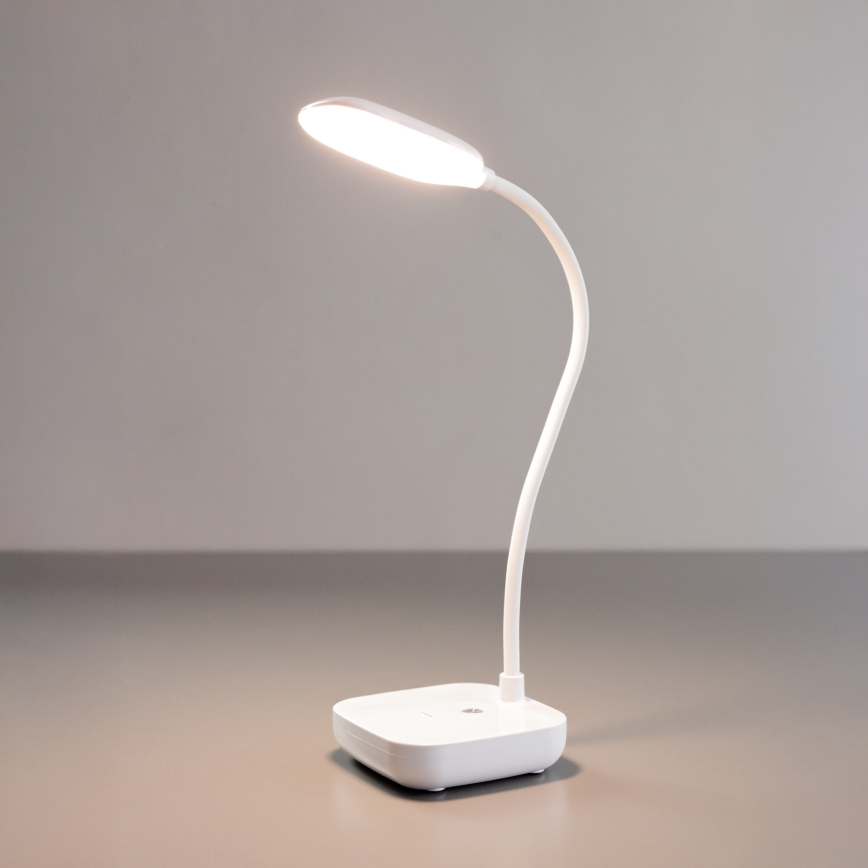 Zuma Line - Candeeiro de mesa LED/7W/1200 mAh 3000/4500/6000K branco