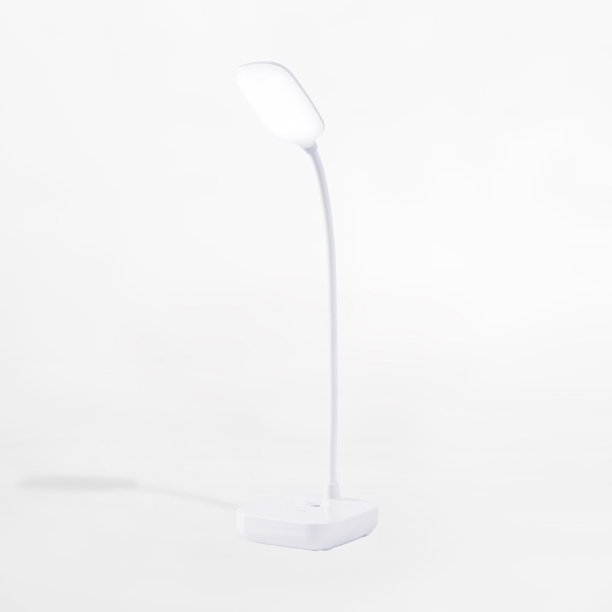 Zuma Line - Candeeiro de mesa LED/7W/1200 mAh 3000/4500/6000K branco