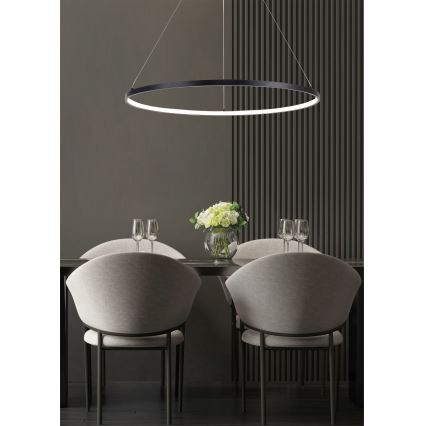 Zuma Line - Candeeiro suspenso LED LED/36W/230V 3000/4000/6000K diâmetro 80 cm preto