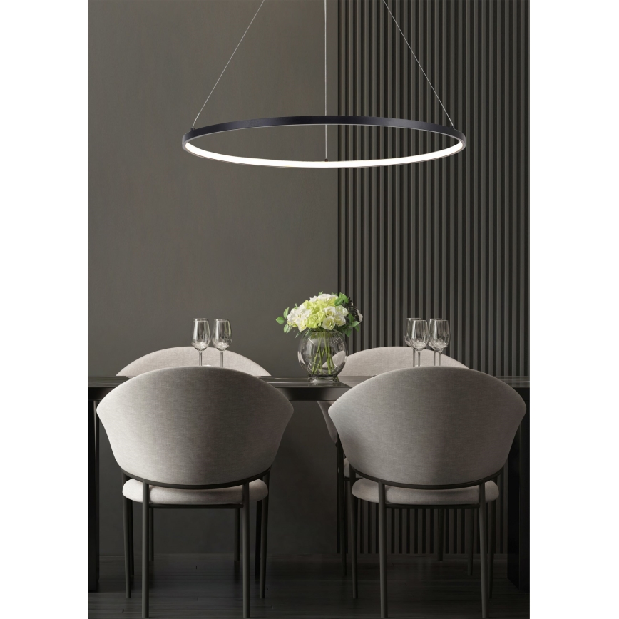 Zuma Line - Candeeiro suspenso LED LED/36W/230V 3000/4000/6000K diâmetro 80 cm preto