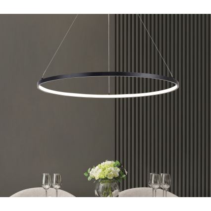 Zuma Line - Candeeiro suspenso LED LED/36W/230V 3000/4000/6000K diâmetro 80 cm preto