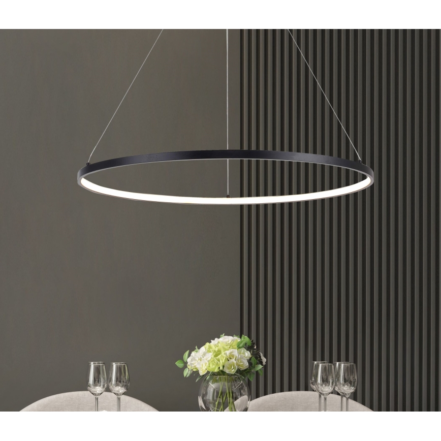 Zuma Line - Candeeiro suspenso LED LED/36W/230V 3000/4000/6000K diâmetro 80 cm preto