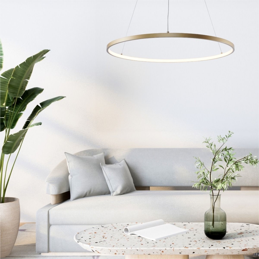 Zuma Line - Candeeiro suspenso LED LED/36W/230V 3000/4000/6000K diâmetro 80 cm dourado