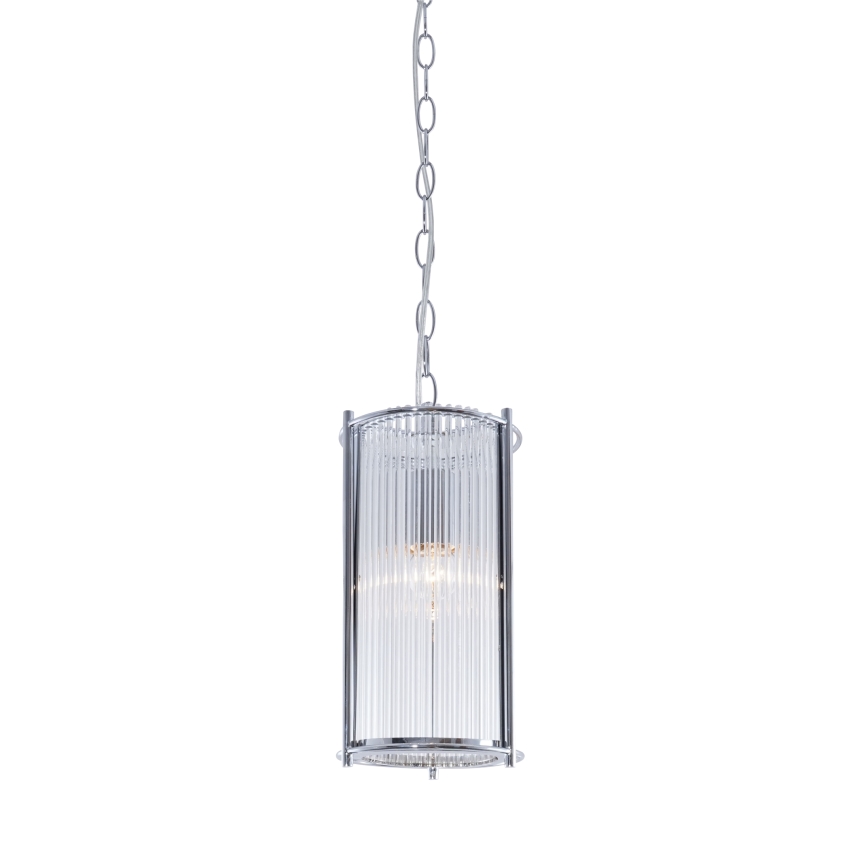 Zuma Line - Candeeiro suspenso 1xE27/40W/230V cromado brilhante