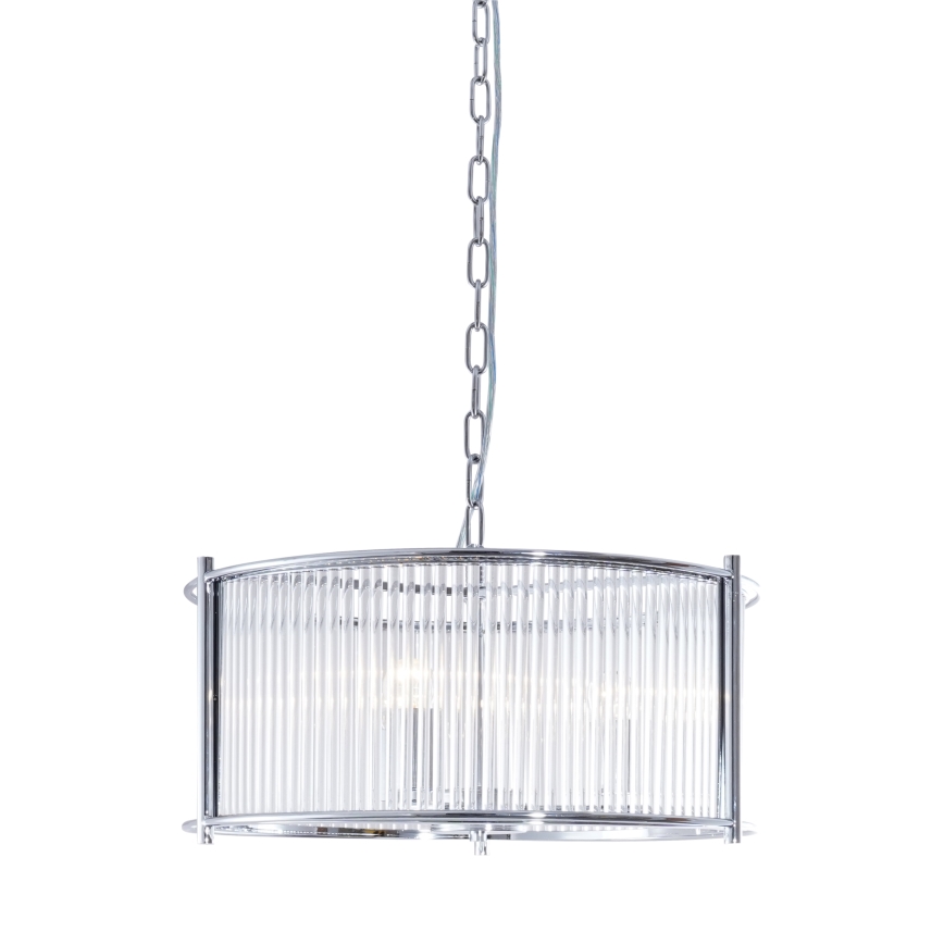 Zuma Line - Candeeiro suspenso 3xE27/40W/230V cromado brilhante